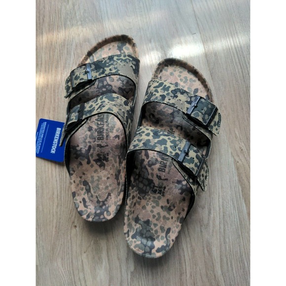 Birkenstock Arizona All Over Camo Sandals Vegan Rare - Picture 10 of 12